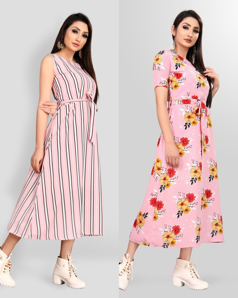 Tozluk Lady Women Maxi Multicolor Dress - Buy Tozluk Lady Women Maxi  Multicolor Dress Online at Best Prices in India