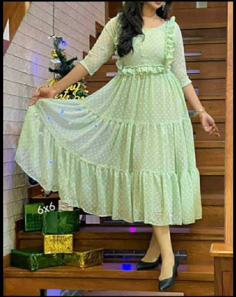 LANDAN Women Fit and Flare Light Green Dress Buy LANDAN Women Fit and Flare Light Green Dress Online at Best Prices in India Flipkart
