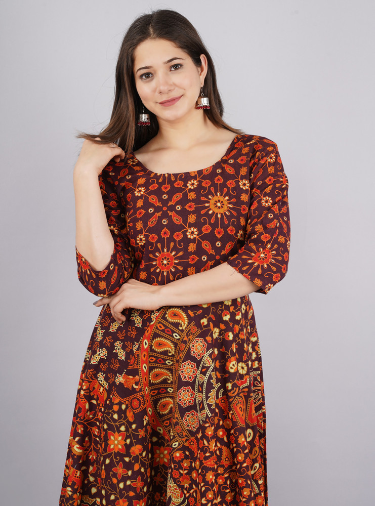Jaipuri Fashionista Women Maxi Multicolor Dress Buy Jaipuri Fashionista Women Maxi Multicolor Dress Online at Best Prices in India Flipkart