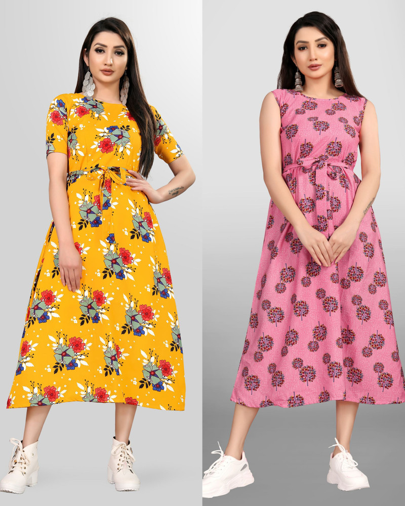 Floral maxi dress flipkart clearance