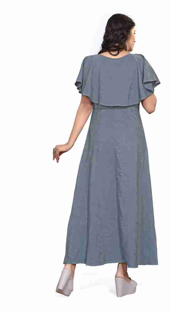 Rosasignora Women Maxi Grey Dress Buy Rosasignora Women Maxi