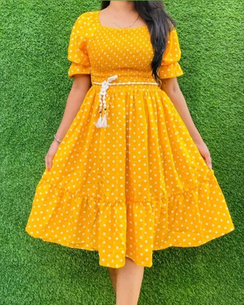 Flipkart store yellow dress