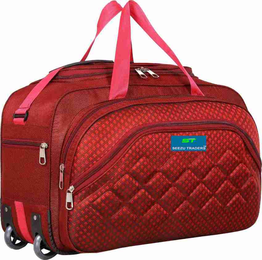 Seezu Expandable 60 L Waterproof Lightweight Tours Travel Luggage bag Duffel With Wheels Strolley Purple Price in India Flipkart