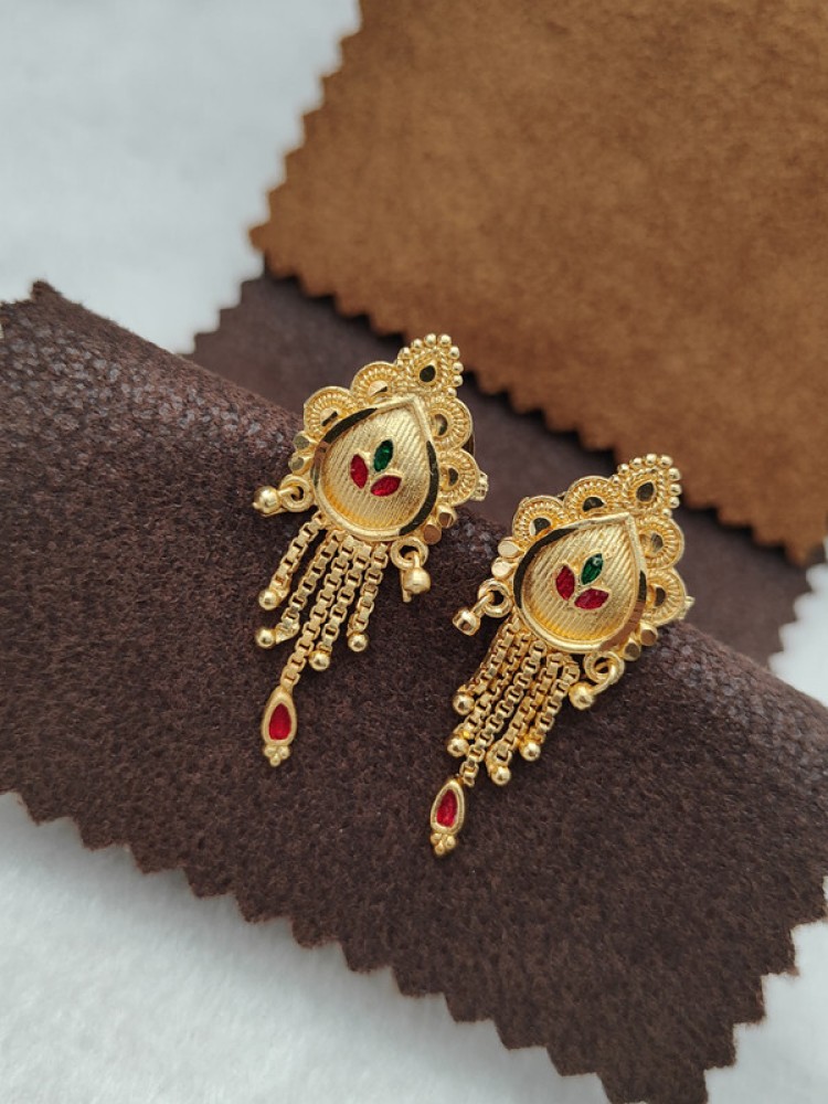 Details more than 151 one gram gold stud earrings - seven.edu.vn