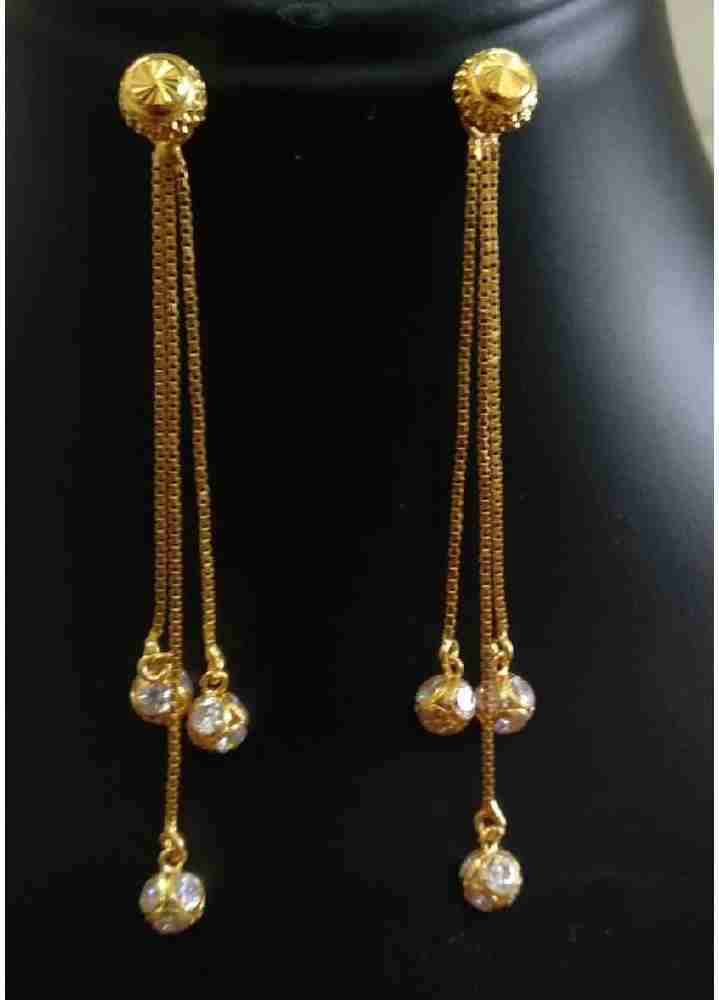 Flipkart Buy Prisha Fashion Sui Dhaga EarRing Sparkle Set More Qty for more type Brass Drops Danglers Online at Best Prices in India