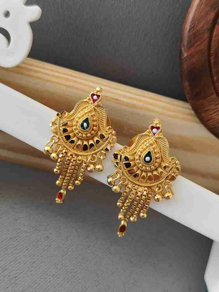 Old woman earrings top