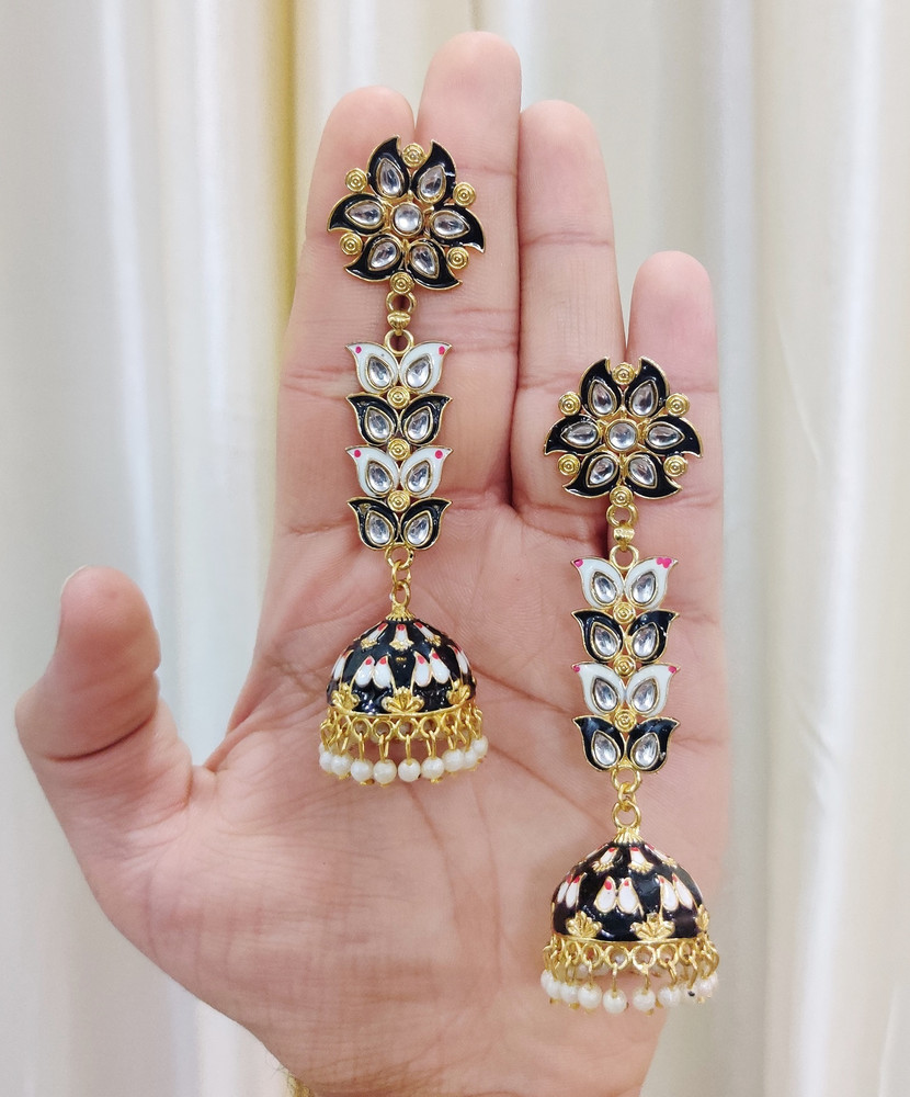 Meenakari earrings outlet flipkart