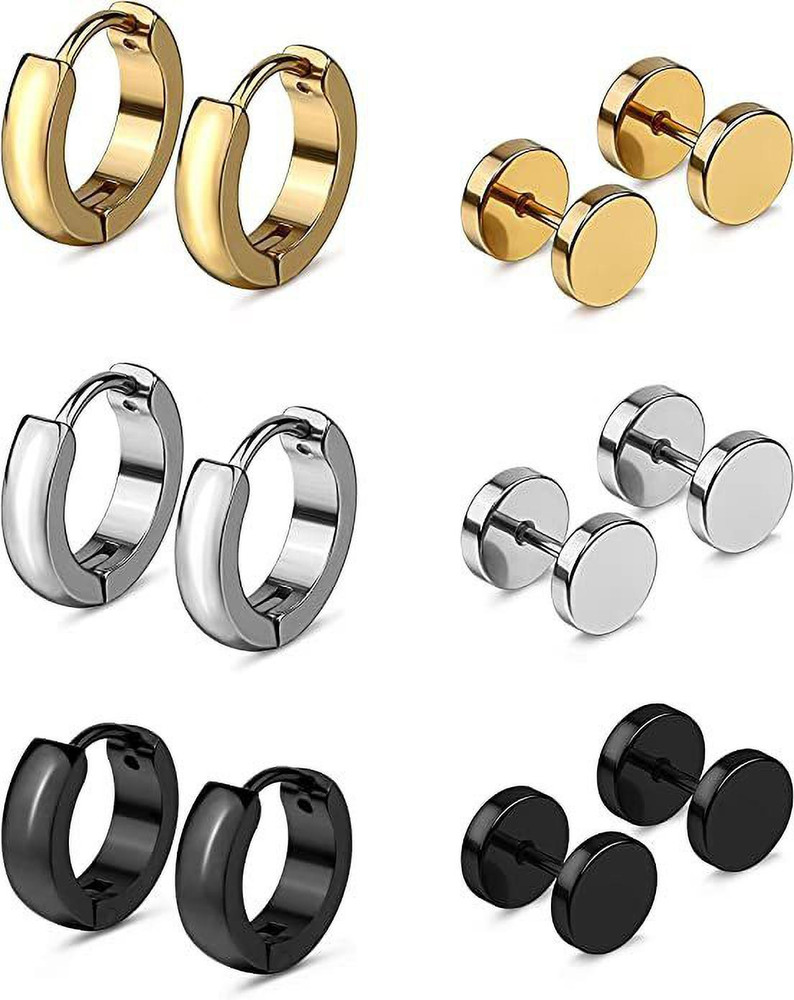 Flipkart Buy vien 6 Paris Stud Earring Small Hoop Huggie Dangle Earrings Metal Hoop Earring Stud Earring Online at Best Prices in India