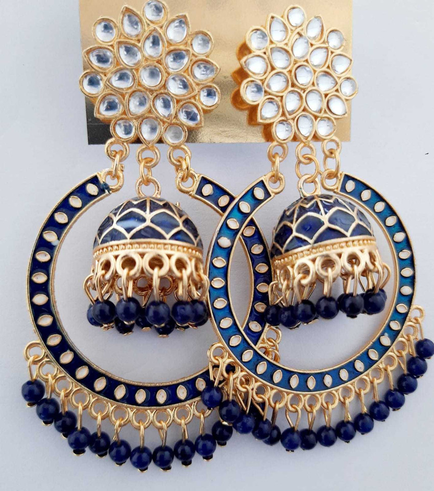Blue earrings flipkart hotsell