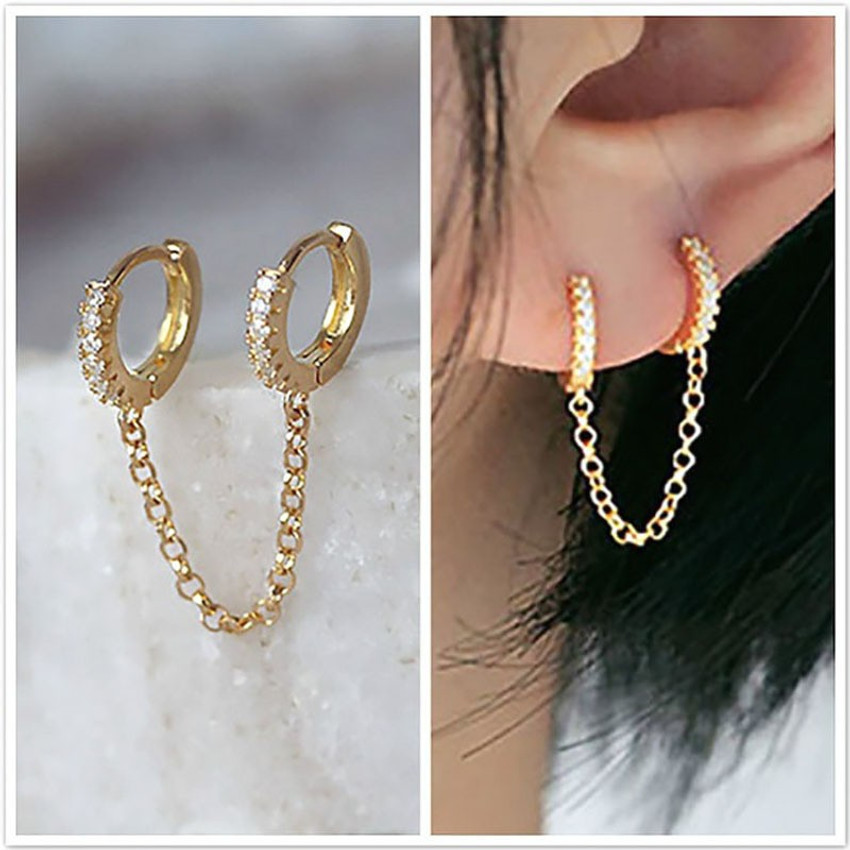 Long chain deals earrings with price