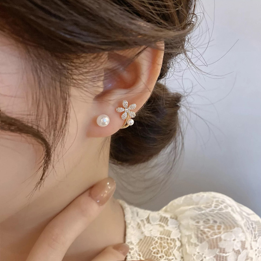 Flipkart Buy Vassaley Design 2024 trendy light luxury two wear small stud earrings For Girls Metal Jhumki Earring Online at Best Prices in India