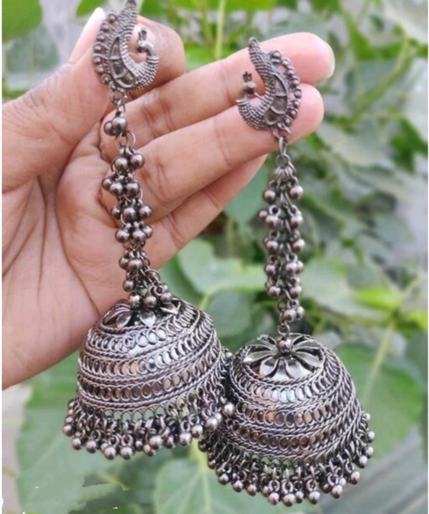 Silver oxide earrings hotsell