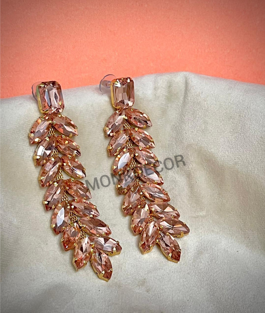 Flipkart Buy JEWERICHE IMITATION Beautiful Western Party Wear Earrings For Girls Women Long Stone Alloy Drops Danglers Online at Best Prices in India
