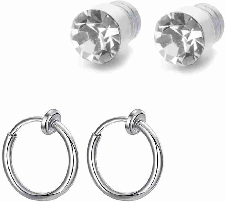 Sterling silver magnetic store earrings