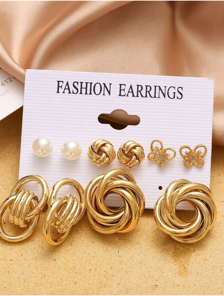 Modern earrings gold store
