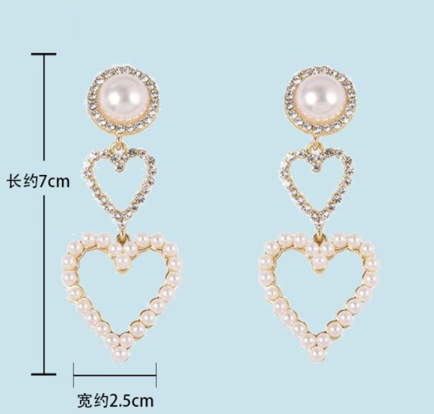 Vintage Geometric Water Drop Oval Crystal Drop Earrings  Neshe Fashion  Jewelry