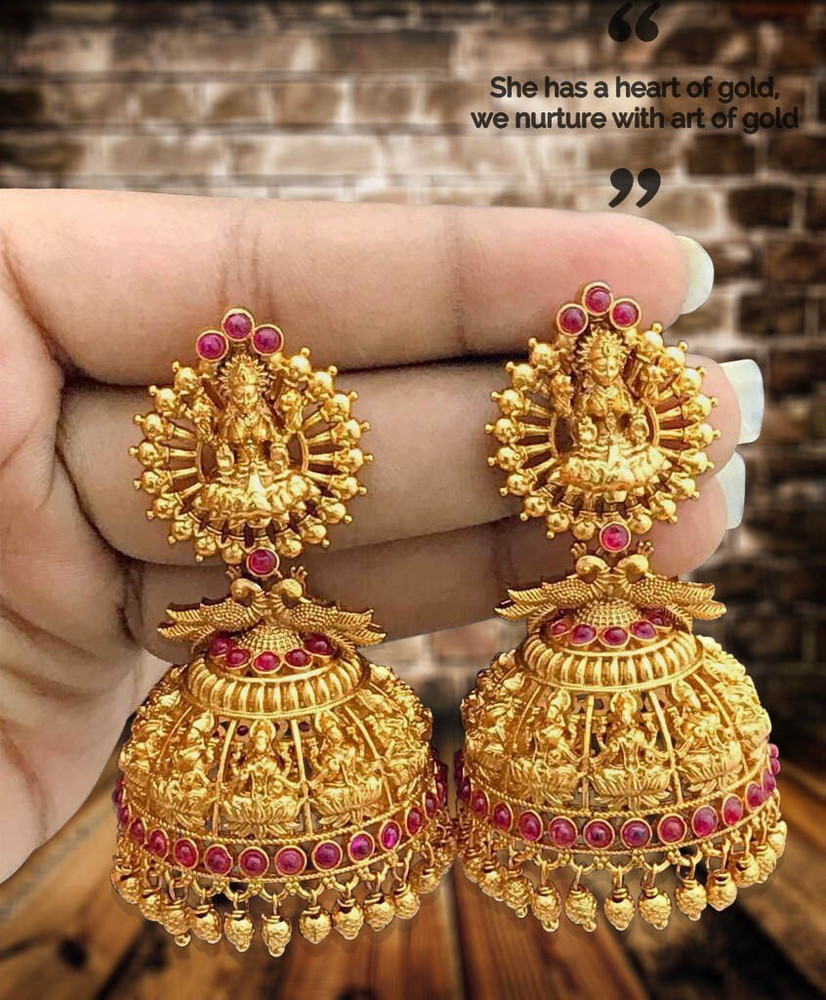 Flipkart Buy JANAVI Partywear wedding Jhumka Beads Alloy Jhumki Earring Online at Best Prices in India