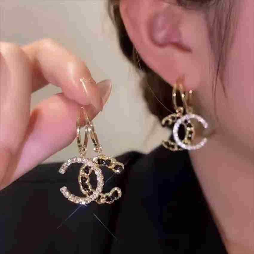 Double cc store earrings