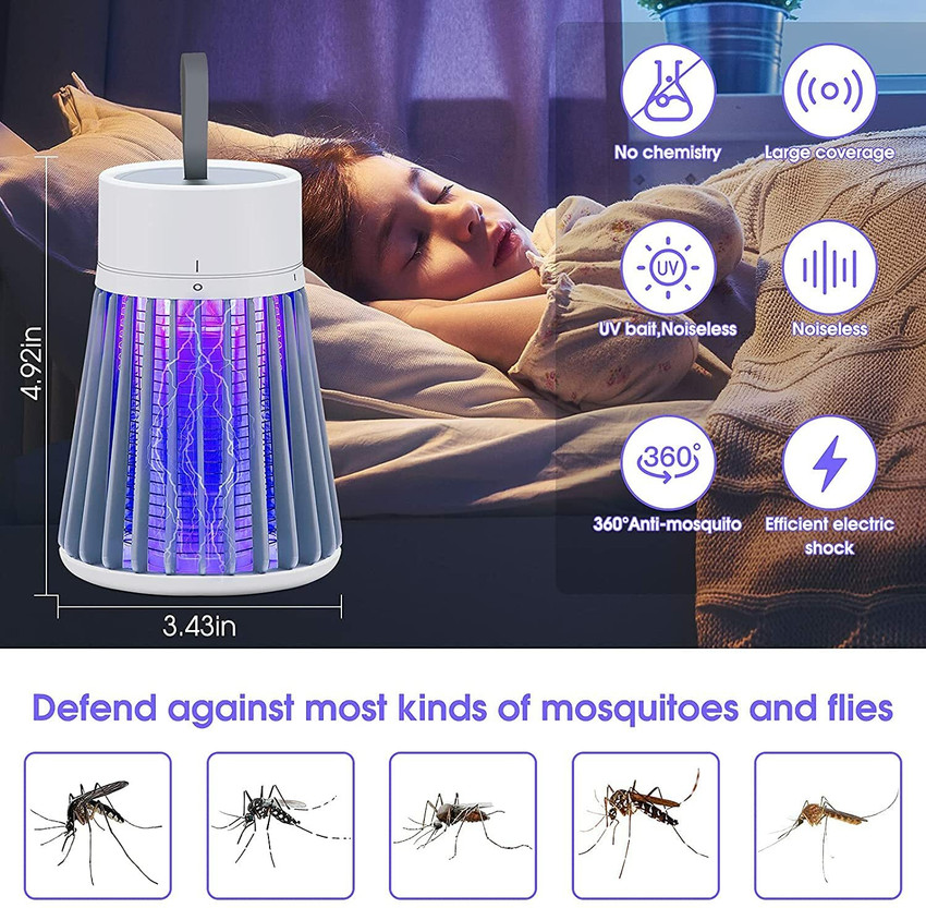 ZVR Light Pest Control Electric Shock Mosquito Killer Lamp Fly