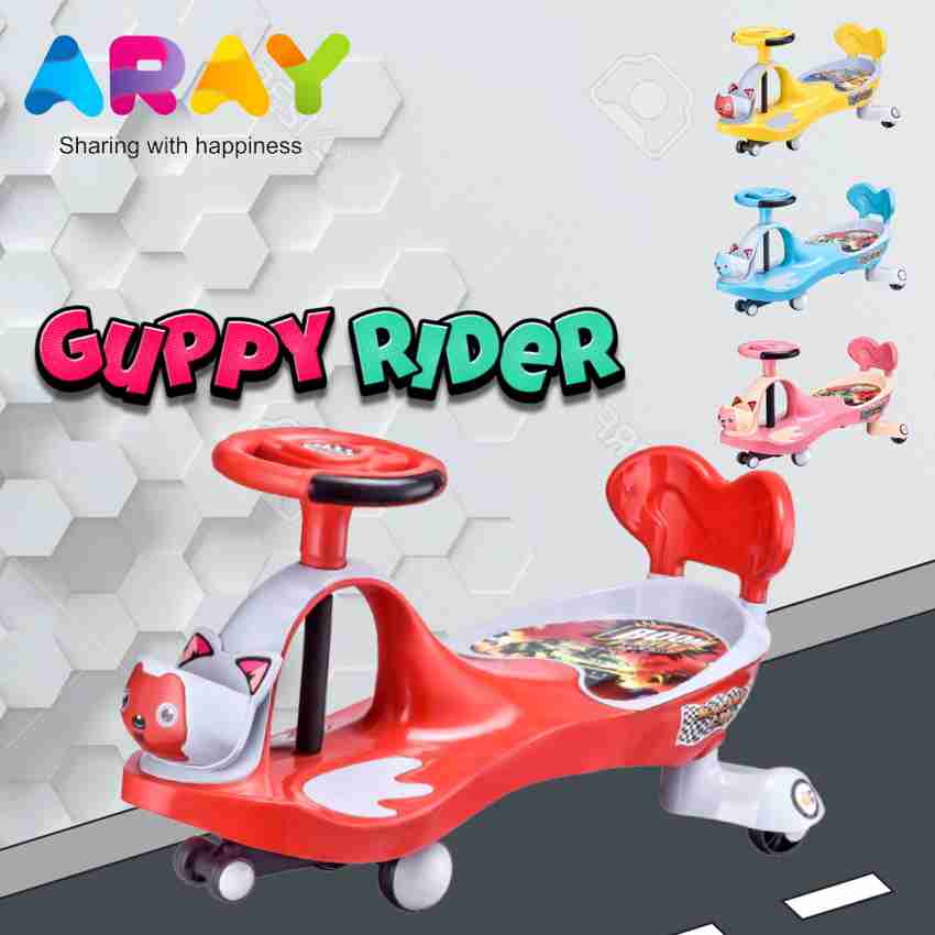 ARAY Guppy Rider Baby Push Car Rider with Musical Ride for Toys