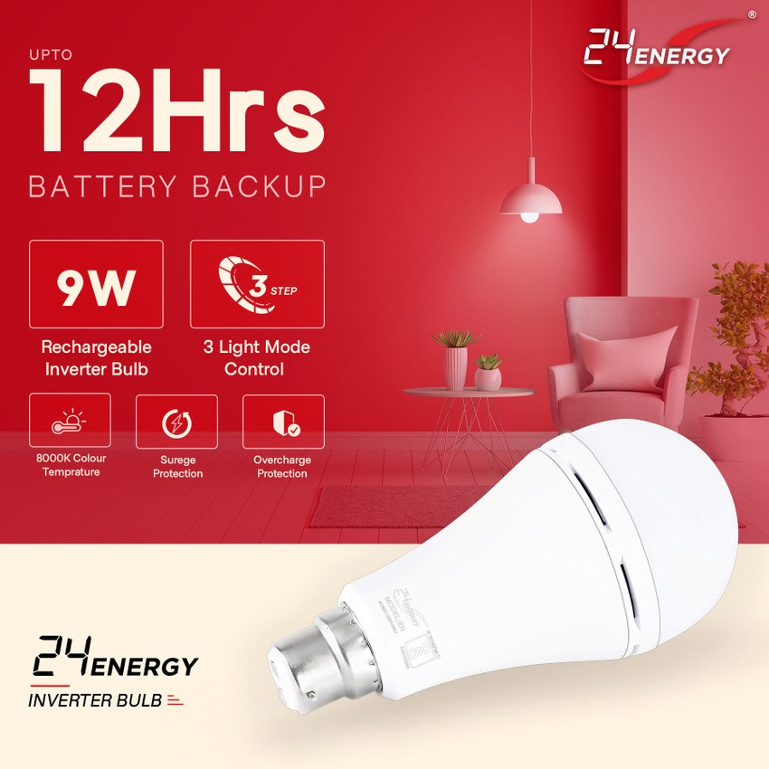 Rechargeable inverter bulb outlet