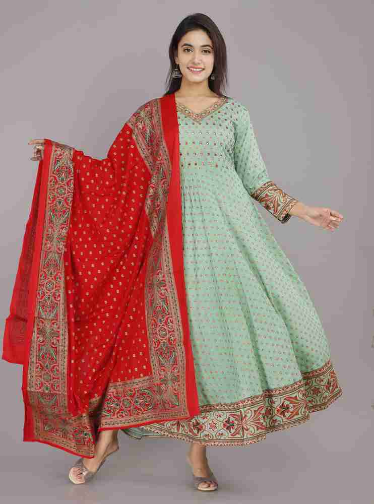 Silk sale anarkali kurta