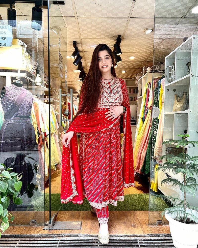 Red kurti flipkart top