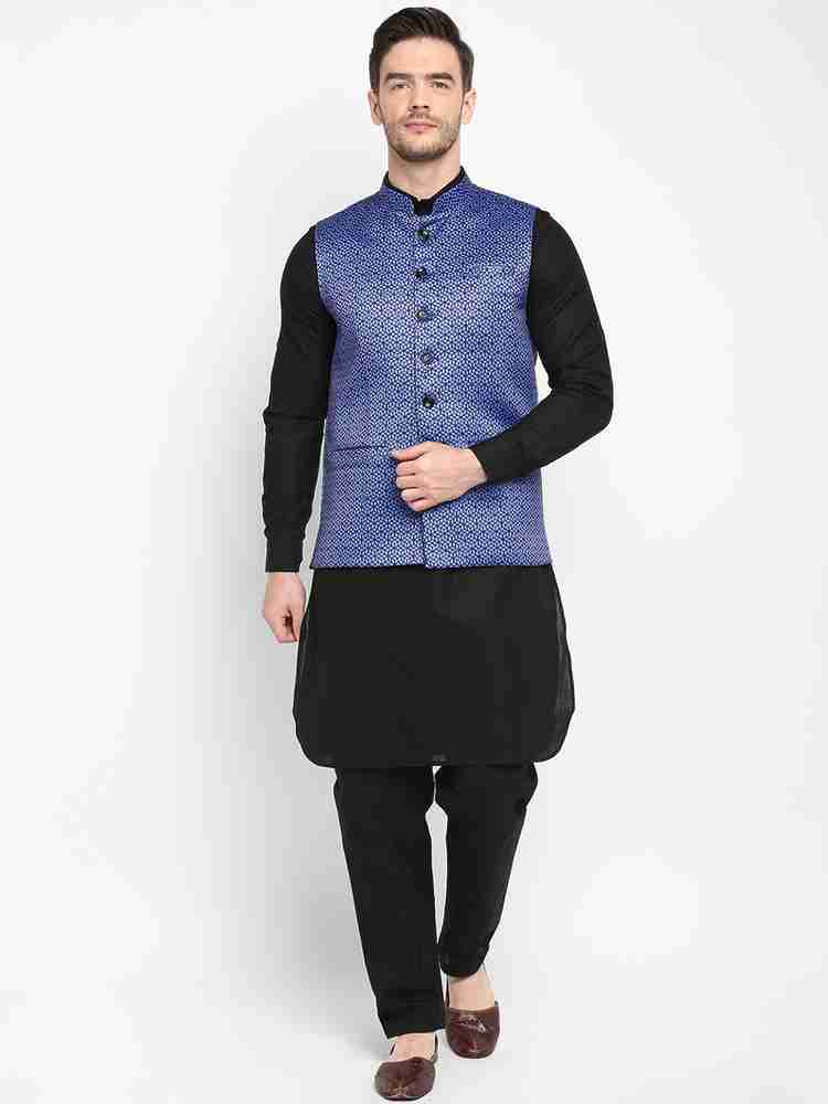 Linen kurta sales with jacket