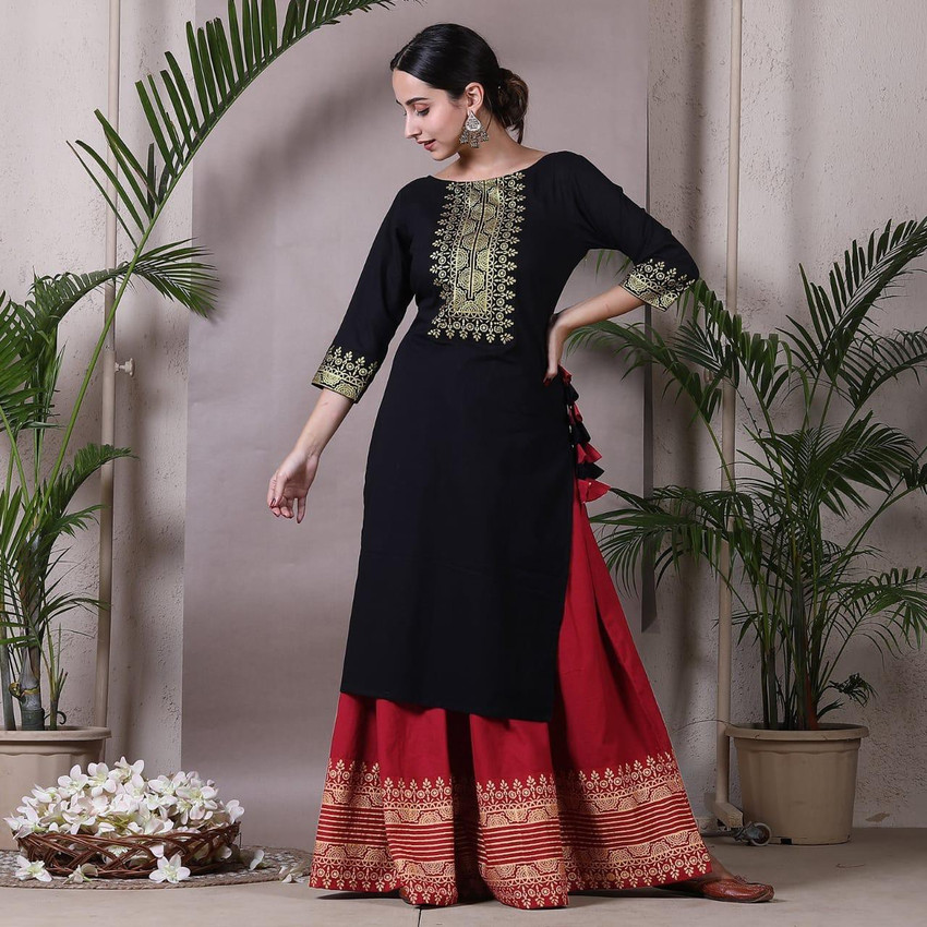 Long kurta sales with skirt