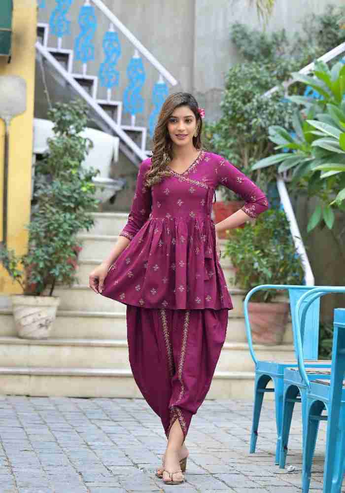 Dhoti with hotsell short frock