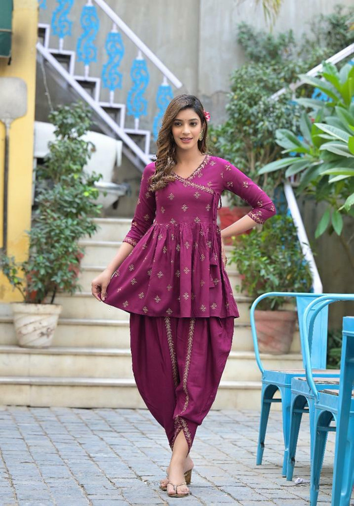 KASHISHIYA Women Ethnic Top Dhoti Pant Set Buy KASHISHIYA Women