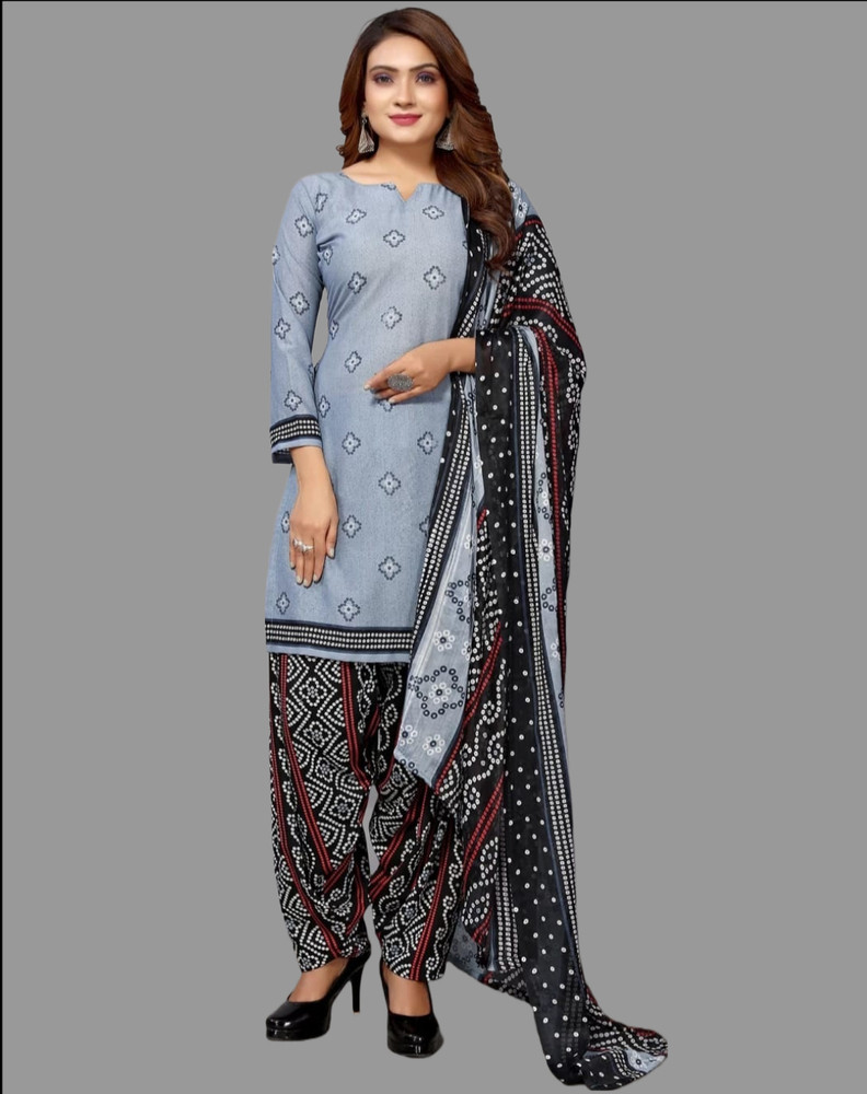 Julee Cotton Blend Printed Salwar Suit Material Price in India