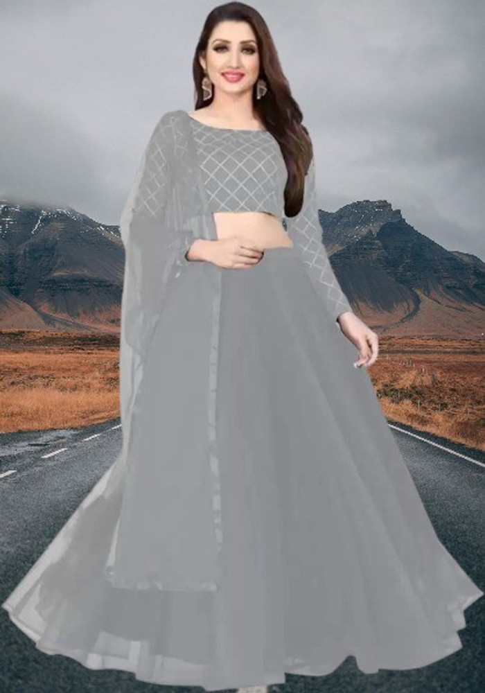 MAYUKRISHNA Women Ethnic Dress Grey Dress Buy MAYUKRISHNA Women