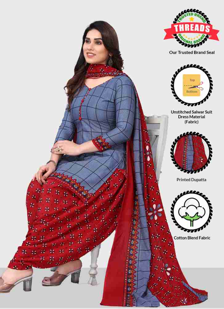 Unstitched salwar suit material 2025