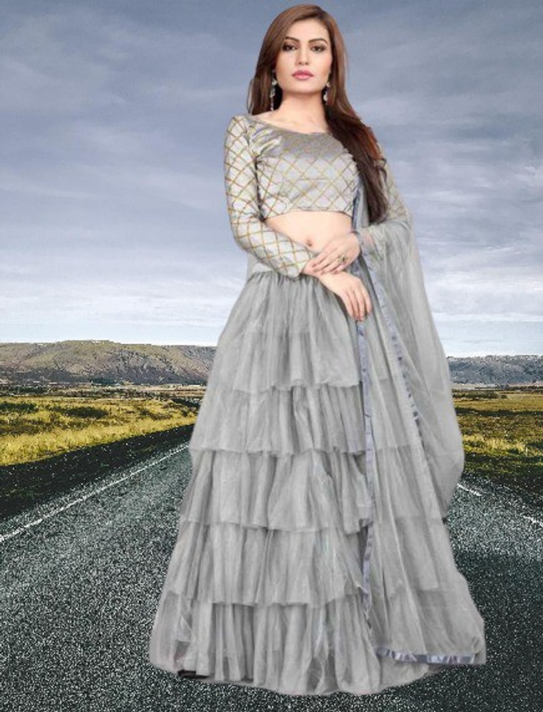 Net gown with price discount