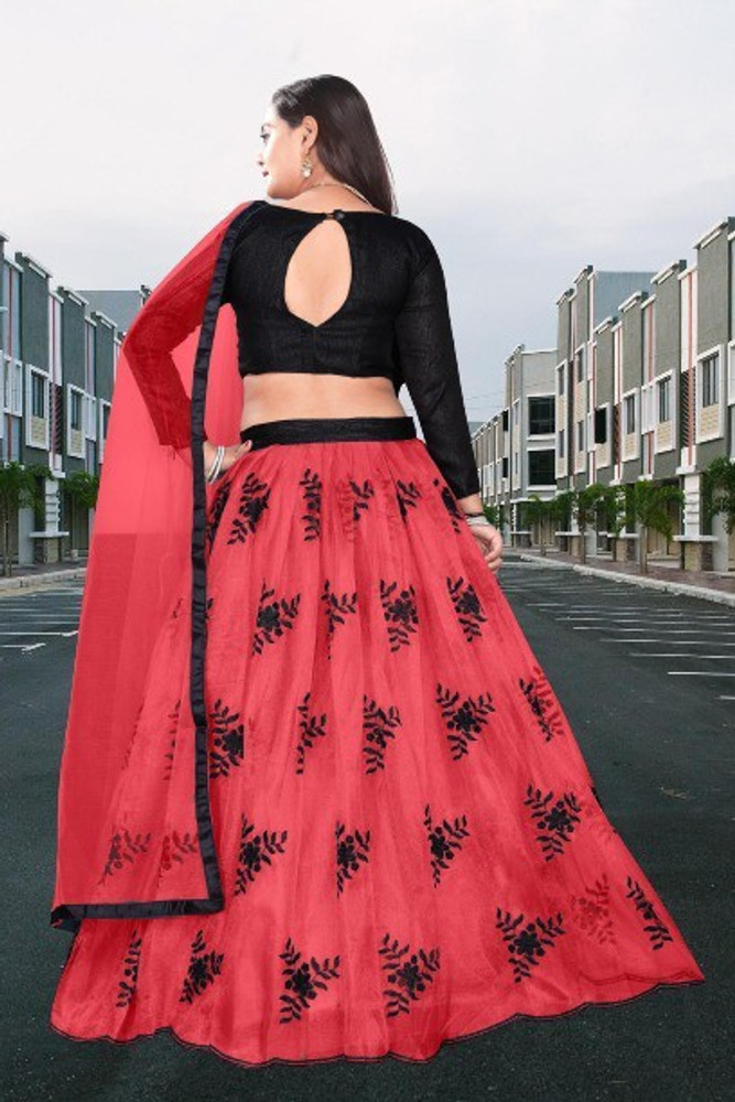 Share 168+ lehenga designs black and red best kenmei.edu.vn