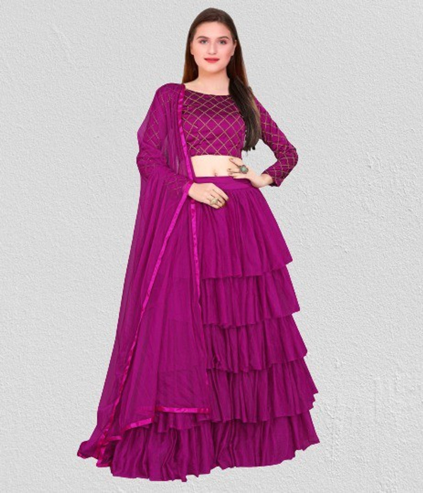 BIPIN FASHION Embroidered Semi Stitched Lehenga Choli Buy BIPIN