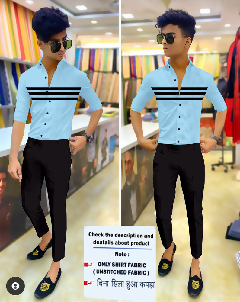 Rohan Creation Polycotton Printed Shirt Fabric Price in India
