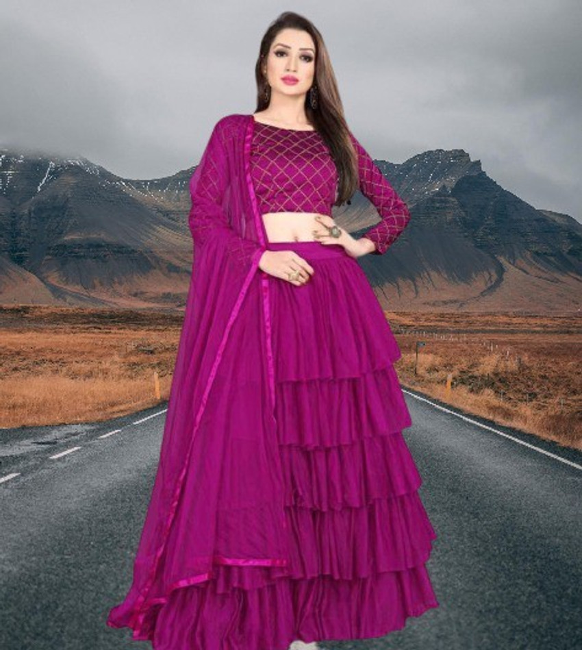 Flipkart sales lehenga gown