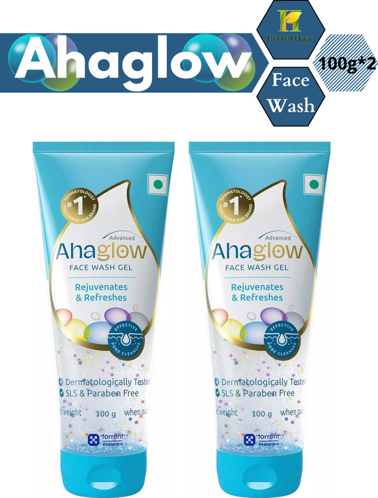 Ahaglow face online wash review
