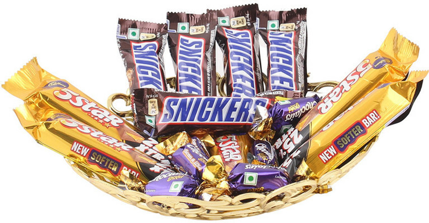 SurpriseForU Creamy Chocolates Snickers Peanut 5Star With Basket Gift Combo Price in India Buy SurpriseForU Creamy Chocolates Snickers Peanut 5Star With Basket Gift Combo online at Flipkart