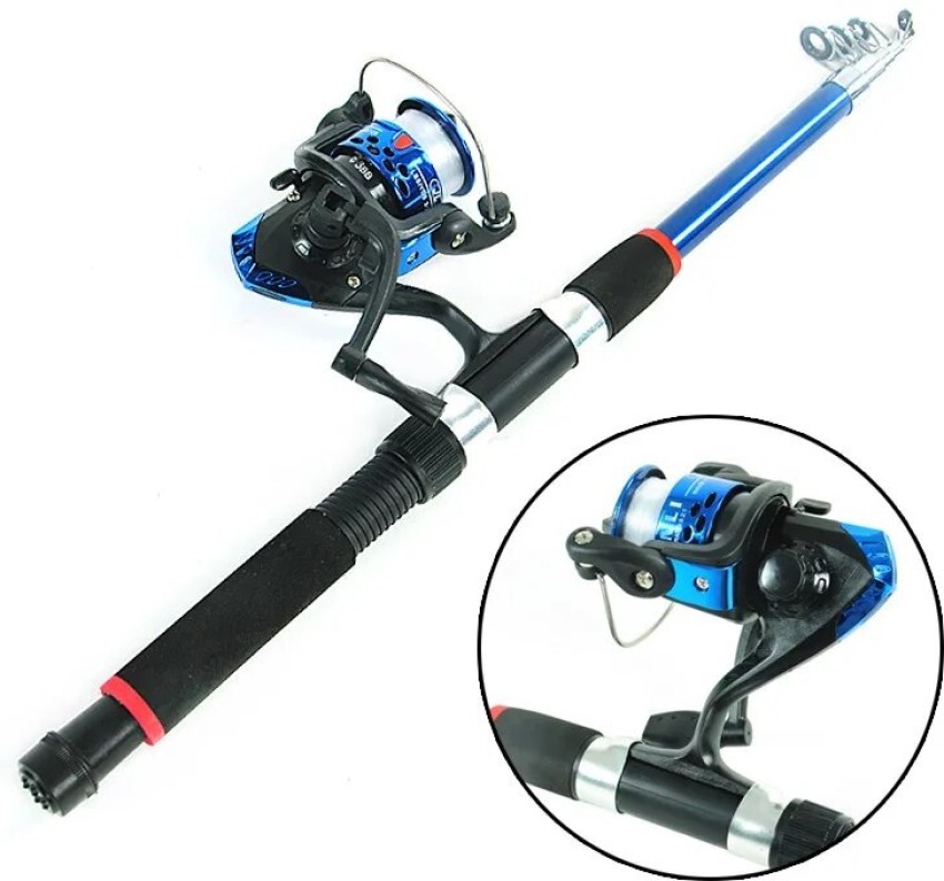 SPRED Set of Fishing rod and reel S-3 Blue Fishing Rod Price in