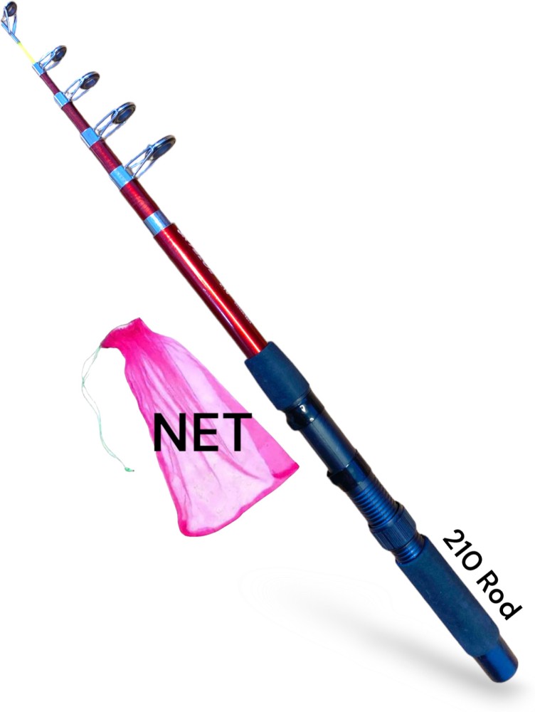 Sikme Pretty in Pink: 210cm Fishing Rod with a Catch and-Release Pink Fish  Net Red Fishing Rod Price in India - Buy Sikme Pretty in Pink: 210cm Fishing  Rod with a Catch