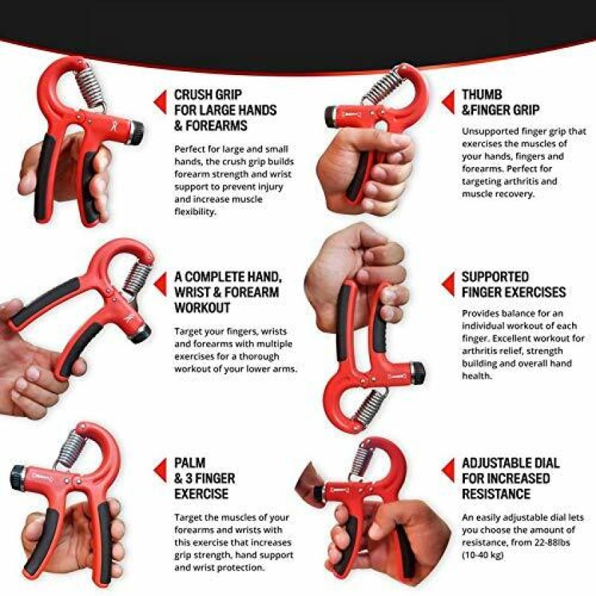 Adjustable Hand Grip Strengthener, Hand Gripper for Men & Women for Gy –  AJRO DEAL