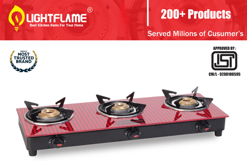 Red gas new arrivals stove