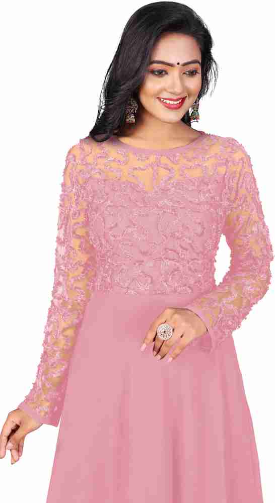 Pink colour ka frock clearance