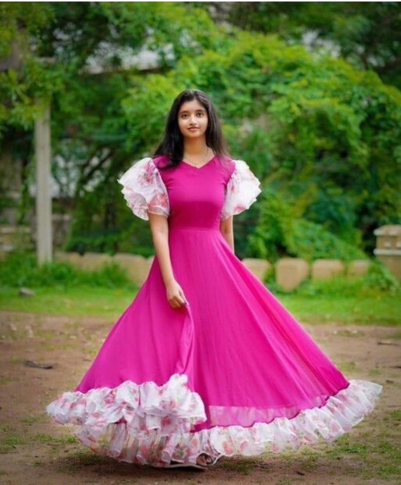 vrunda fab Anarkali Gown Price in India Buy vrunda fab Anarkali Gown online at Flipkart