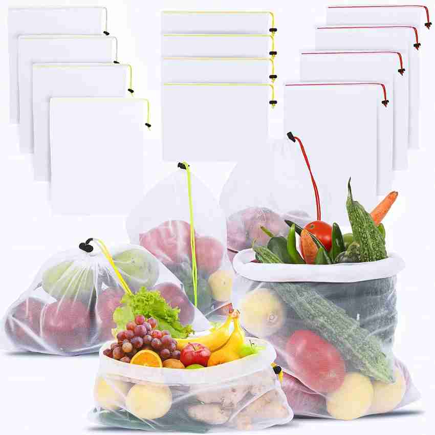 Alciono vegetable bags for fridge storage Fruit Flowers 9x13 inch Multipurpose Use Pack of 6 Grocery Bags Price in India Buy Alciono vegetable bags for fridge storage Fruit Flowers 9x13 inch