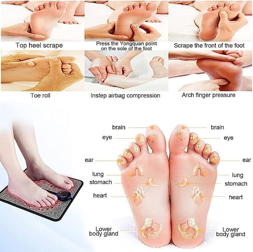 Foot Massager EMS Body Massager Pain Relief Wireless Electrical Muscle  Stimulation Massager