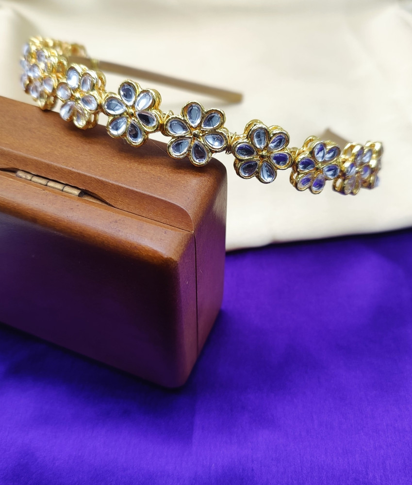 JewelShadi Alloy Hair Accessories For Women and Girls Gold Hair